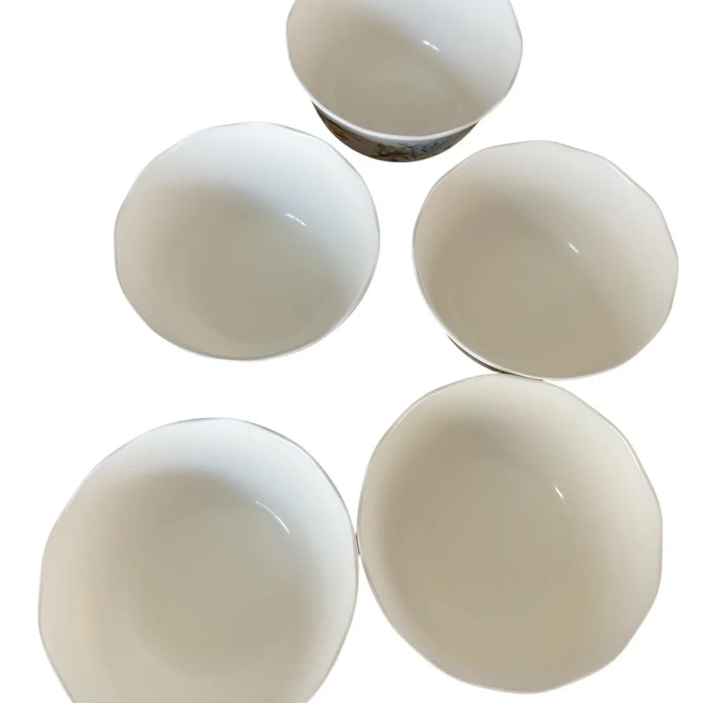 Lenox White Melamine 5pc Pastel Bowl Butterfly Meadow Pattern
